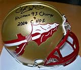 Charlie Ward Autographed Florida State Seminoles Mini Helmet with HEISMAN 93 CHAMPS and 2006 CHO