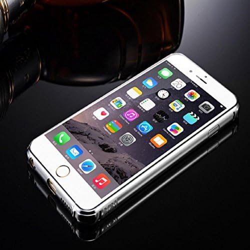 Sankuwen® Case for Iphone 6 Plus,2015 Ultra-thin Luxury Aluminum Metal Mirror Case Cover for Iphone 6 Plus (Silver)