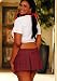 Plus Size School Me Crop Top And Plaid Skirt Set (Plaid;Plus Size)