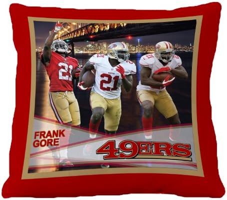 NFL Biggshots Bedding - San Francisco 49ers Frank Gore Toss Pillow, 18-Inch