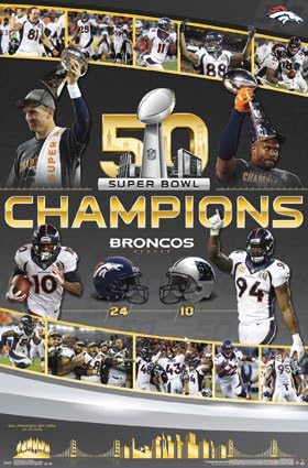 Super Bowl 50- Celebration Poster 22 x 34in