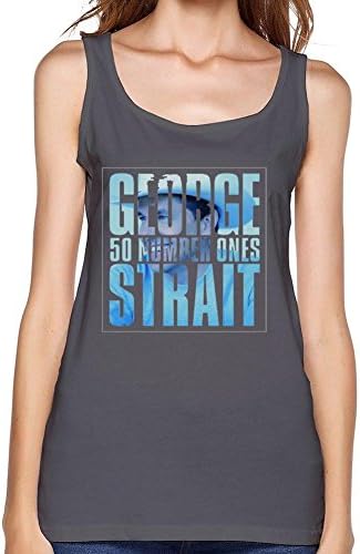 FUSHUO90WTT Women's George Strait 50 Number Ones top Size S Deep Heather