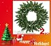 TWO 30" Artificial Pine Wreath with Light for Christmas Decoration