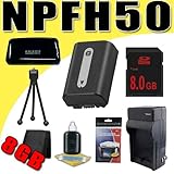 NPFH50 Lithium Ion Replacement Battery & Charger for Sony Cybershot DSC-HX1 ....