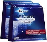 Crest 3D White Whitestrips Advanced Vivid, Enamel Safe-14 ct, 2 ct (Quantity of 1)