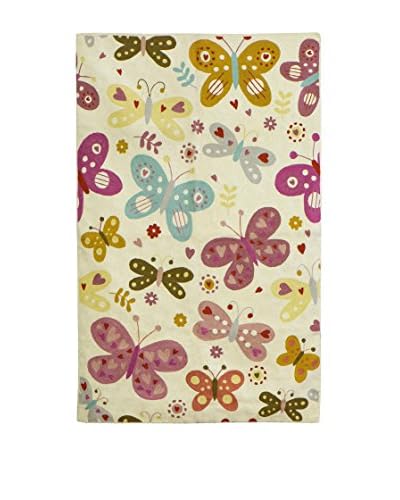 Jute & Co Tappeto/Arazzo Ricamato A Mano Multicolore 75×120 cm