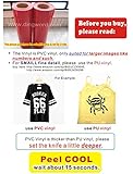 Heat Transfer Vinyl 20" x 1 Foot, Cricut Die Cut, QuicKutz Silhouette,Craft Robo(RED)