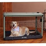 Pet Gear The Other Door Steel Crate with Bolster Pad & Carry Bag - Brick (Small)