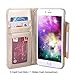 iPhone 6 Plus Case, iPhone 6S Plus Wallet, HESPLUS Bling Sparkle PU Leather Flip Folio [Detachable] Wallet Cover Magnetic with Card Slot Holder for iPhone 6 Plus/iPhone 6S Plus 5.5 Inch - Gold