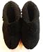Handmade Pure Alpaca Natural Fiber Slippers - Classic Black (Large Size)