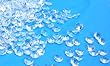 1-Carat Round Cut Faux Diamonds for Wedding Decorations - 600-ct