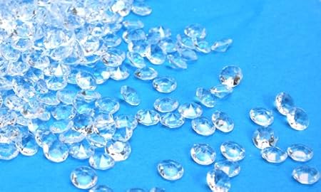1-Carat Round Cut Faux Diamonds for Wedding Decorations - 600-ct