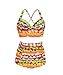 Haicoo Plus Size High Waist Vintage Retro Bikini Women Push Up Separate Swimwear