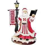 Nebraska Cornhuskers NCAA Fight Song Santa Figurine