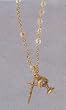 Silver Plated Bracelet with Clear Beads, Crucifix, and Gift Box - MADE IN ITALY