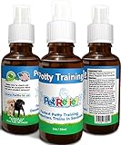 Potty Training For Puppies, Dog & Puppy Potty Training Spray, Urine Repellent, Lifetime Warranty! 30ml Natural Potty Training Aid, Stop Peeing Spray, Piddle Place, No Side Effects! Made USA Pet Relief