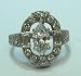 1.24cts Exceptional Antique Art Deco Marquise Diamond Engagement Ring Platinum