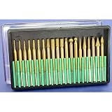 Diamond Titanium Burs 1/8" Shank 20pc Set