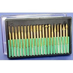 Diamond Titanium Burs 1/8" Shank 20pc Set