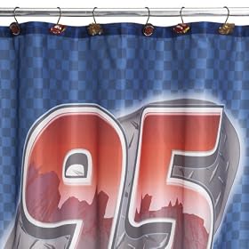 Disney's Cars Fabric Shower Curtain - Blue