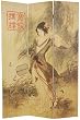 Unusual Beautiful Privacy Screen - 6 ft. Asian Beauty Bamboo Matchstick Room Divider