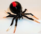Spider Black Widow Glass Figurine