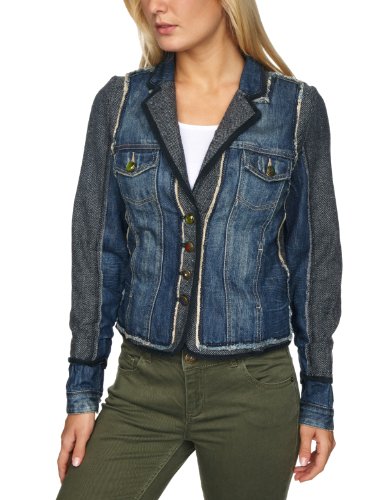 Desigual Damen Jacke 16E2009, Gr. 44, Blau (5053) Preisvergleich