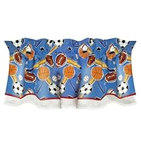 Let's Play BALL WINDOW VALANCE Sport Boy curtain room