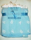 Carters Watch the Wear Blue Baby Soft Plush Blanket