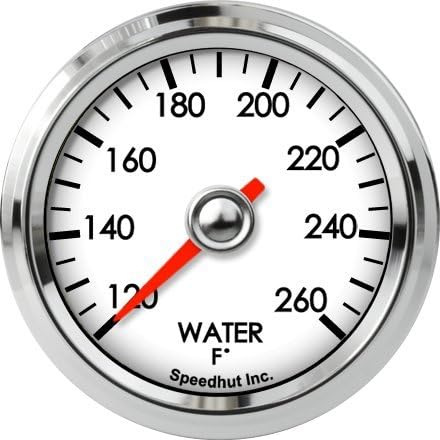 Speedhut 2-1/16" Water Temp Gauge 120-260F