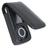 Leather Case w/ Cover for SanDisk Sansa e200 / e200R series MP3 Player, Black Eforcity Brand