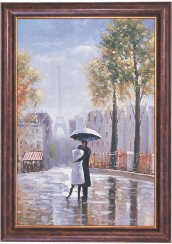 Hand Painted Oil Painting on Canvas in Paris Theme