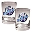 Utah Jazz NBA 2pc Rocks Glass Set - Primary Logo by Great American Products