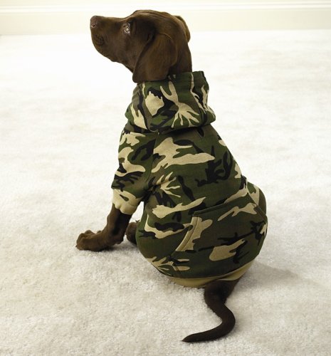 GREEN - MEDIUM - Fashionable, Warm Camo Fleece Hoodies