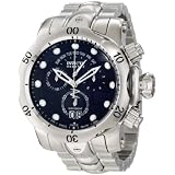 Invicta Men's 1539 Reserve Venom Chronograph Black Dial Stainless Steel Watch