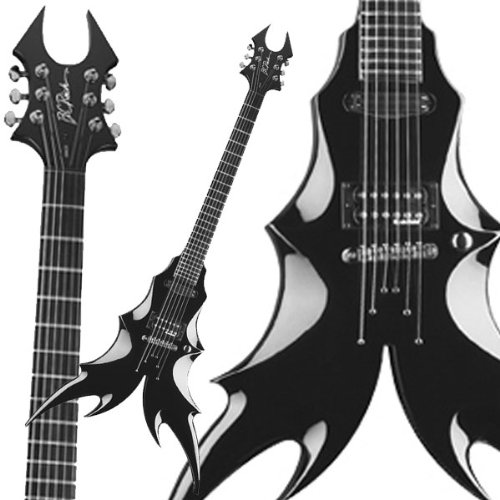 Bc Rich Gloss Onyx Draco Flying V Electric Guitar