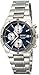 Seiko Men's SNA695 Alarm Chronograph Silver-Tone Watch