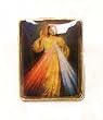Lapel Pin - Divine Mercy - Clear Covering - Exclusively from the Studios of Cromo NB (Milano, Italy)