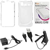 GTMax Transparent Clear Snap On Crystal Protector Cover Case + Clear LCD Sc ....