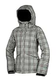 Betty Rides Women’s Pdx Punk Nicole Parka Snowboard/Ski Jacket (Silver Plaid, Small)