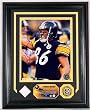 Hines Ward Autographed Game Used Jersey Photo Mint