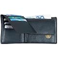 Alassio Porte-monnaie classique en cuir, noir 120 mm x 90 mm