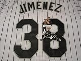 UBALDO JIMENEZ SIGNED AUTOGRAPHED JERSEY COLORADO ROCKIES COA + HOLOGRAM