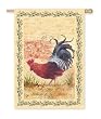 French Roosters Silk Reflections Regular Size Flag