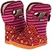 Bogs Toddler Classic Flower Stripes Winter Snow Boot