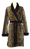 Age Super Plush LEOPARD NOIR Microfiber Robe