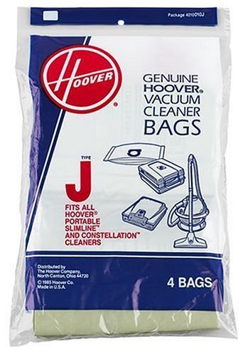 Hoover Type J Vacuum Cleaner Replacement Bags, Package of 3