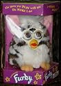 Furby Model 70-800 Leopard White with Brown + Black Spots Electronic Furbie