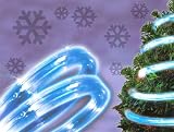 12' Blue Flat Wide LED Christmas Party Rope Light