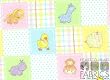 By The Yard Lil Ones Baby Patch Quilt Cotton Flannel Fabric